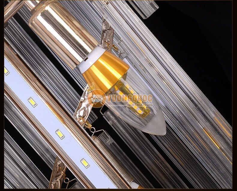 Đèn chùm pha lê tròn phong cách châu âu CM178-17